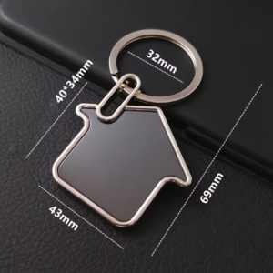 House-shaped keychain – Smooth contours