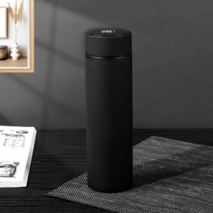 ⁠Insulated water bottle with digital display – Temperature